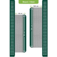 Kaydırmaz Gri Bal Petek Paspas En:90cm
