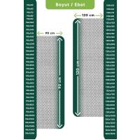 Kaydırmaz Gri Yıldız Paspas En:120cm