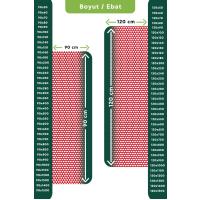 Kaydırmaz Kırmızı Bal Petek Paspas En:120cm