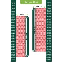 Kaydırmaz Kırmızı Yıldız Paspas En:120cm