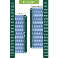 Kaydırmaz Mavi Bal Petek Paspas En:120cm