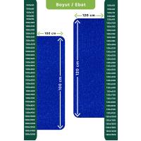 Kaydırmaz Mavi Karmaşık Paspas En:120cm