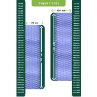 Kaydırmaz Mavi Yıldız Paspas En:90cm