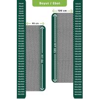 Kaydırmaz Siyah Bal Petek Paspas En:120cm