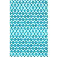 Kaydırmaz Turkuaz Yıldız Paspas En:90cm
