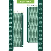 Kaydırmaz Yeşil Yıldız Paspas En:90cm
